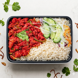 High-Protein Chicken Tikka bowl without Sauce